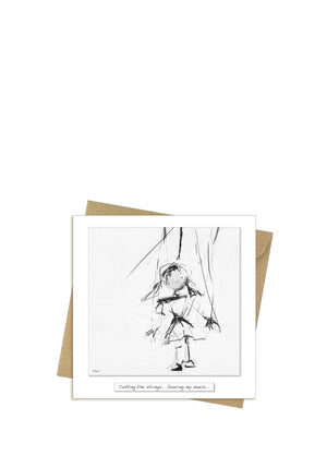 Rita Oates Dancing my Dance Greetings Card