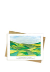 Rita Oates Green Landscape Greetings Card