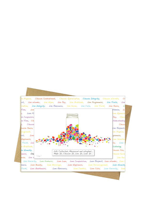 Rita Oates Life Collected, Measured and Weighed Greeting Card