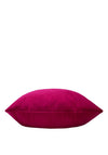 Riva Paoletti Sunningdale Velour Feather Cushion 50x50cm, Cerise