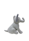 Riva Paoletti Herringbone Novelty Elephant Door Stop, Grey Multi