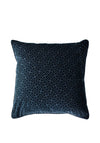 Riva Paoletti Florence Embossed Greek Print Feather Cushion 55x55cm, Navy