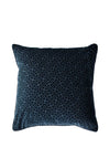 Riva Paoletti Florence Embossed Greek Print Feather Cushion 55x55cm, Navy