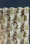 Riva Wylder Tropics Galapagos Eyelet Lined 90”x90” Curtains, Green