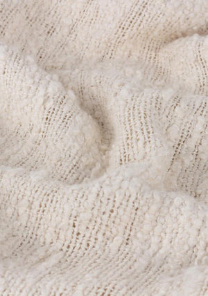 Riva Yard Heath Cotton Throw, Ecru