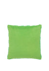 Riva Heya Home Check It Boucle Fleece Cushion 45x45cm, Go Green