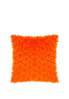 Riva Heya Home Fluff Ball Faux Fur Cushion 45x45cm, Orange Fever
