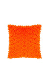 Riva Heya Home Fluff Ball Faux Fur Cushion 45x45cm, Orange Fever
