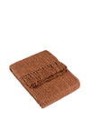 Riva Hoem Morni Tassel Fringe Throw, Hazel