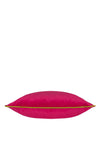 Riva Paoletti Meridian Large Velvet Cushion 55x55cm, Hot Pink/Lime