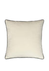 Riva Paoletti Meridian Large Velvet Cushion 55x55cm, Ivory/Black