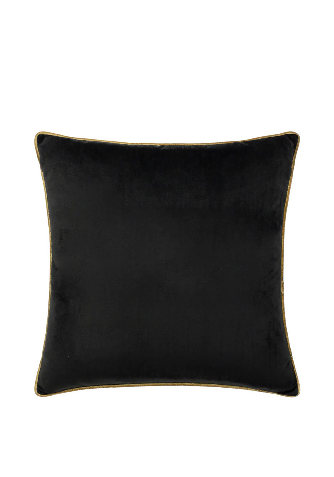 Riva Paoletti Luxe Velluto Cuscino, Poliestere, Nero, 55 x 1 x 55 cm Riva Paoletti Luxe Velluto Cuscino, Poliestere, Nero, 55 x 1 x 55 cm