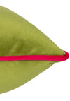 Riva Paoletti Meridian Large Velvet Cushion 55x55cm, Lime/Hot Pink