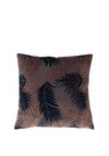 Riva Paoletti Palm Grove Feather Cushion 50x50cm, Blush/Navy