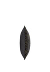 Riva Paoletti Evoke Cut Velvet Cushion 45x45cm, Black & Gold