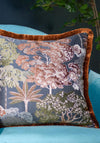 Riva Wylder Nature Woodlands Feather Cushion 55x55cm, Navy Multi