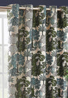 Riva Wylder Woodland Nature Eyelet Lined 90”x90” Curtains, Green