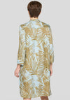 Rabe Leaf Print Tunic Dress, Light Blue