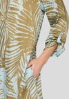 Rabe Leaf Print Tunic Dress, Light Blue