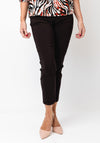Robell Bella 09 Petite Ankle Grazer Trousers, Brown