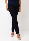 Robell Bella 78cm Straight Leg Trousers, Navy