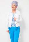 Robell Happy Denim Effect Jacket, White