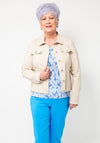 Robell Happy Denim Effect Jacket, Beige