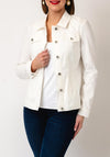 Robell Happy Denim Effect Jacket, Cream