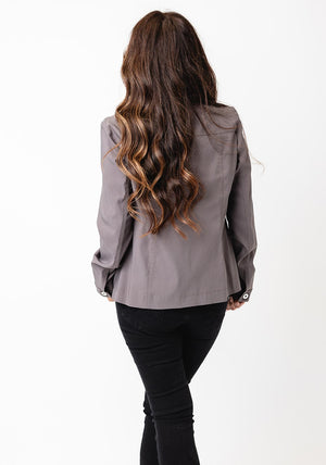 Robell Happy Denim Effect Jacket, Grey