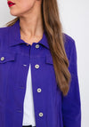 Robell Happy Denim Effect Jacket, Purple