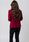 Robell Happy Denim Effect Jacket, Wine