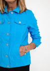 Robell Happy Denim Effect Jacket, Bright Blue