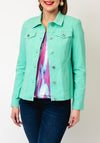 Robell Happy Denim Effect Jacket, Sea Green