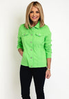 Robell Happy Denim Effect Jacket, Bright Green