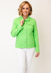 Robell Happy Denim Effect Jacket, Bright Green