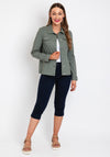 Robell Happy Denim Effect Jacket, Khaki
