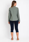 Robell Happy Denim Effect Jacket, Khaki