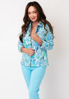 Robell Happy Paisley Denim Effect Jacket, Blue