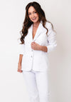 Robell Emilia Long Blazer Jacket, White