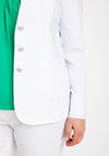 Robell Emilia Long Blazer Jacket, White