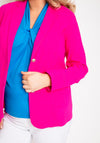 Robell Emilia Long Blazer Jacket, Fuchsia
