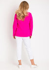 Robell Emilia Long Blazer Jacket, Fuchsia
