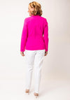 Robell Emilia Long Blazer Jacket, Fuchsia