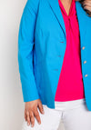 Robell Emilia Long Blazer Jacket, Blue