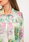 Robell Happy Floral Garden Denim Jacket, Multi