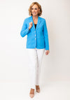 Robell Emilia Long Blazer Jacket, Blue