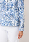 Robell Botanical Print Button-Down Jacket, Blue