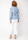 Robell Botanical Print Button-Down Jacket, Blue