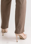 Robell Marie Stretch Slim Fit Trousers, Taupe