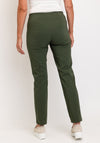 Robell Marie Full Length Slim Leg Trousers, Khaki